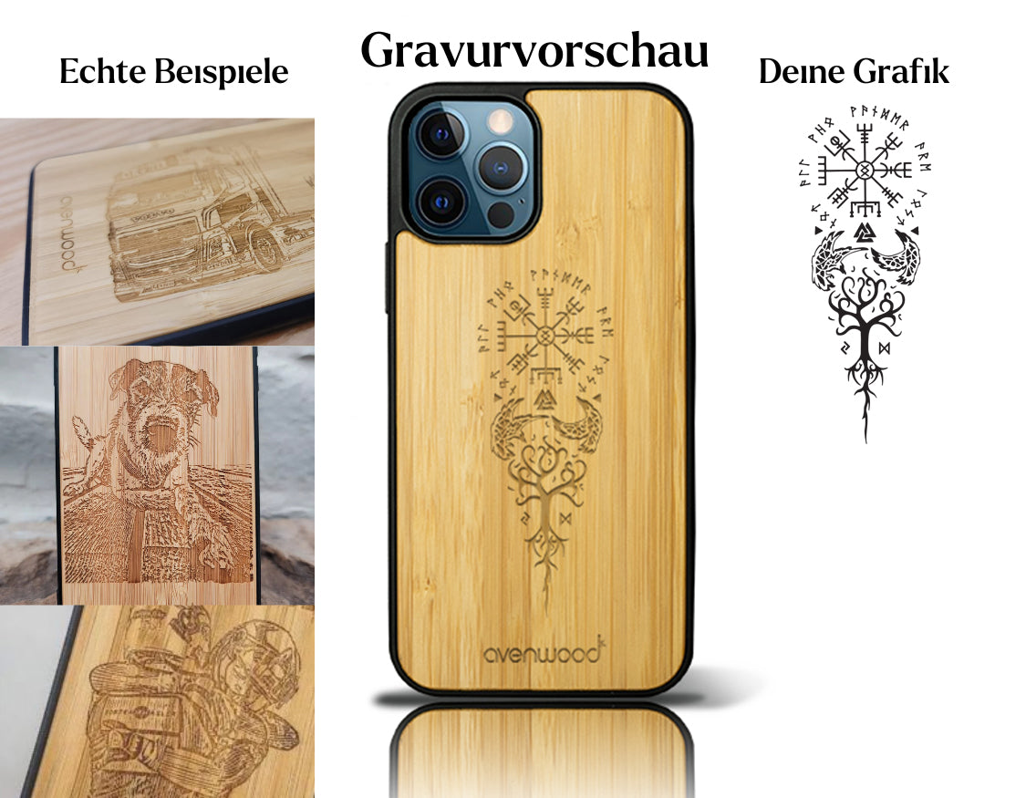 INDIVIDUELL iPhone 12 Pro Max Bambus-Kunststoff